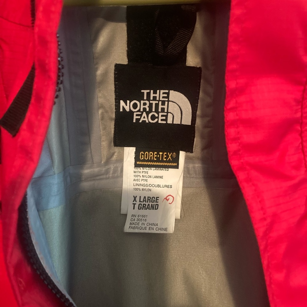 The North Face Red and Black Waterproof Hooded Jacket - Picture 3 of 6